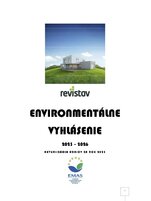 ENVIRONMENTÁLNE VYHLÁSENIE